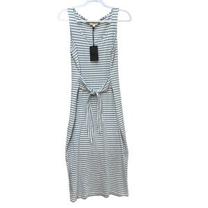 NWT Jane and Delancey Spring Summer Dress Striped Side‎ Slits Casual SM